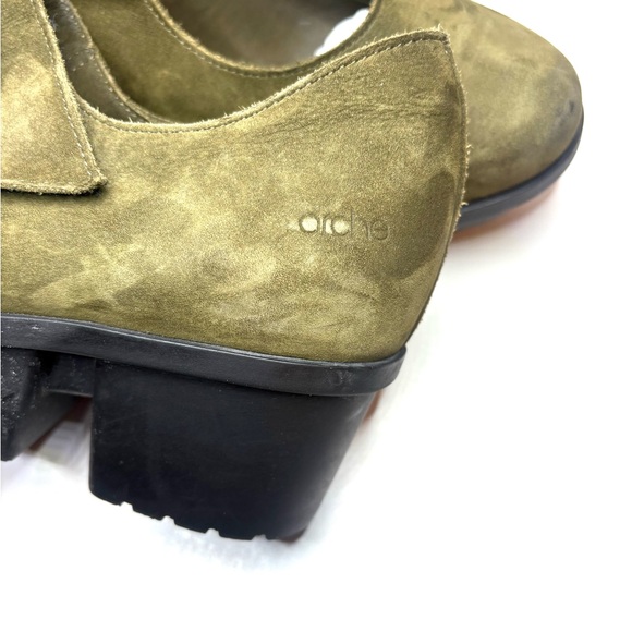 Arche Olive Green Suede Platform Mary Janes | 37 - Picture 8 of 10